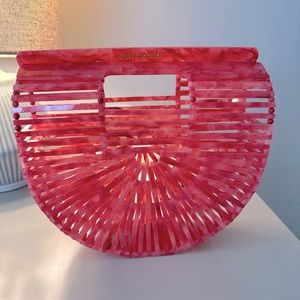 Cult Gaia Pink Ark bag